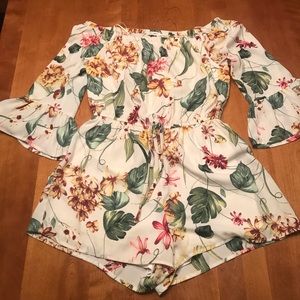 Floral romper summer